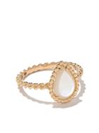 Boucheron Small 18kt Yellow Gold And Pearl Serpent Bohème Ring - Yg