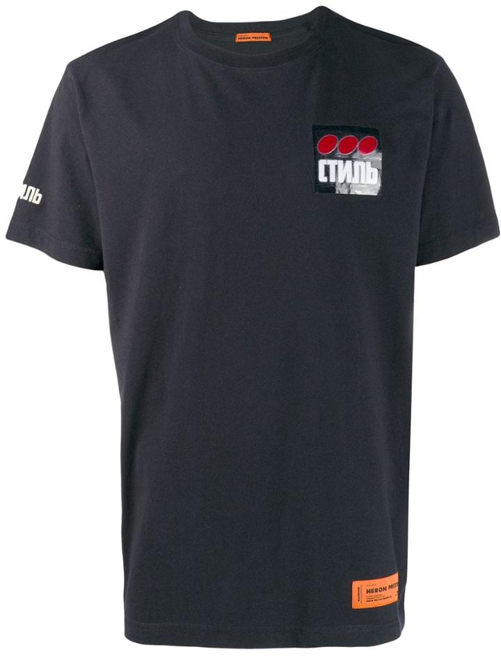 Heron Preston Ctnmb Print T-shirt - Black