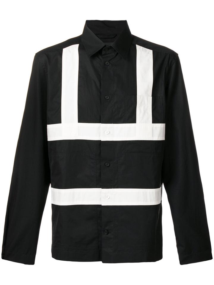 Craig Green Striped Button Shirt - Black