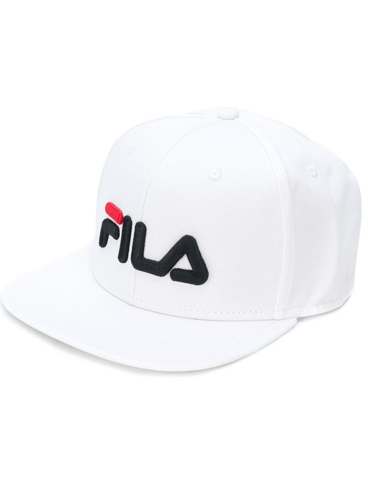 Fila Logo Peaked Cap - White