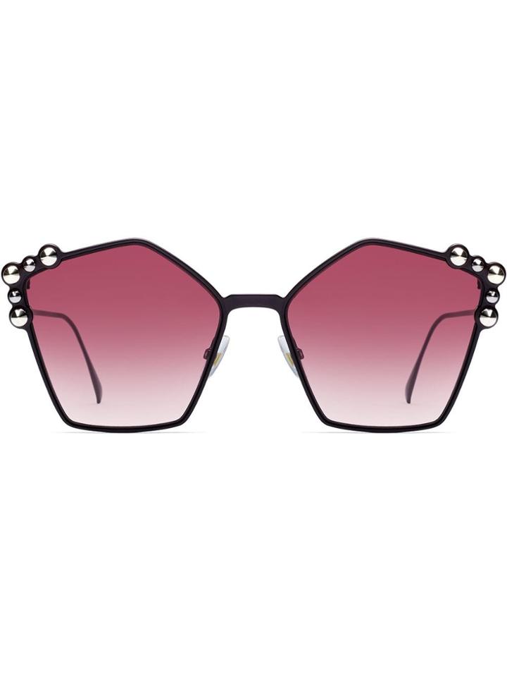 Fendi Eyewear Oversized Sunglasses - Purple
