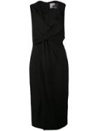 Jason Wu Collection Lace Insert Fitted Dress - Black