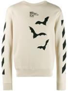 Off-white Bat Print Sweatshirt - Neutrals