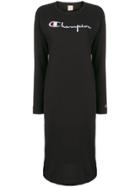 Champion Logo Print Sweater Dress - Black