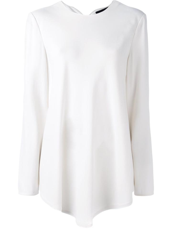 Proenza Schouler Handkerchief Hem Blouse - White