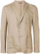 Daniele Alessandrini Patch Pocket Casual Blazer - Neutrals