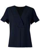 Alcaçuz Front Pleat Mirante Blouse - Blue