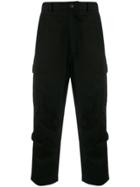 Maharishi Cropped Cargo Trousers - Black