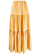 Chinti & Parker Pleated Maxi Skirt - Yellow
