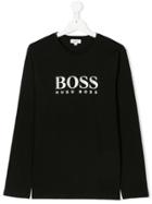 Boss Kids Teen Logo T-shirt - Black