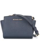 Michael Michael Kors Mini 'selma' Crossbody Bag, Women's, Blue, Leather