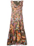 Peter Pilotto Floral Printed Shift Dress - Green