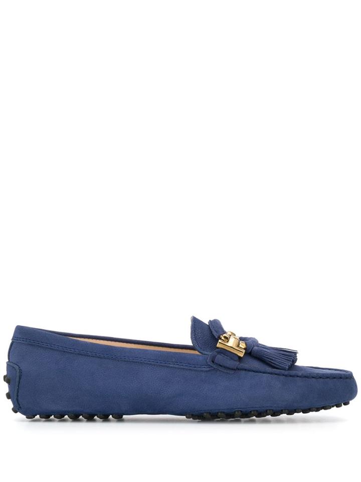 Tod's Tassel Upper Loafers - Blue