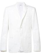 Shark Embroidered Blazer - Men - Cotton - 3, White, Cotton, Thom Browne