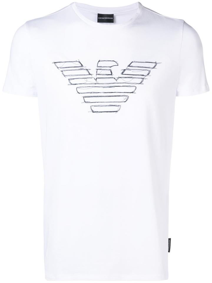 Emporio Armani Short-sleeve Logo T-shirt - White