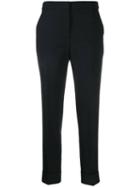 Pt01 Turn Up Cropped Trousers - Black