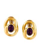 Christian Dior Vintage Gemstone Earings, Women's, Metallic