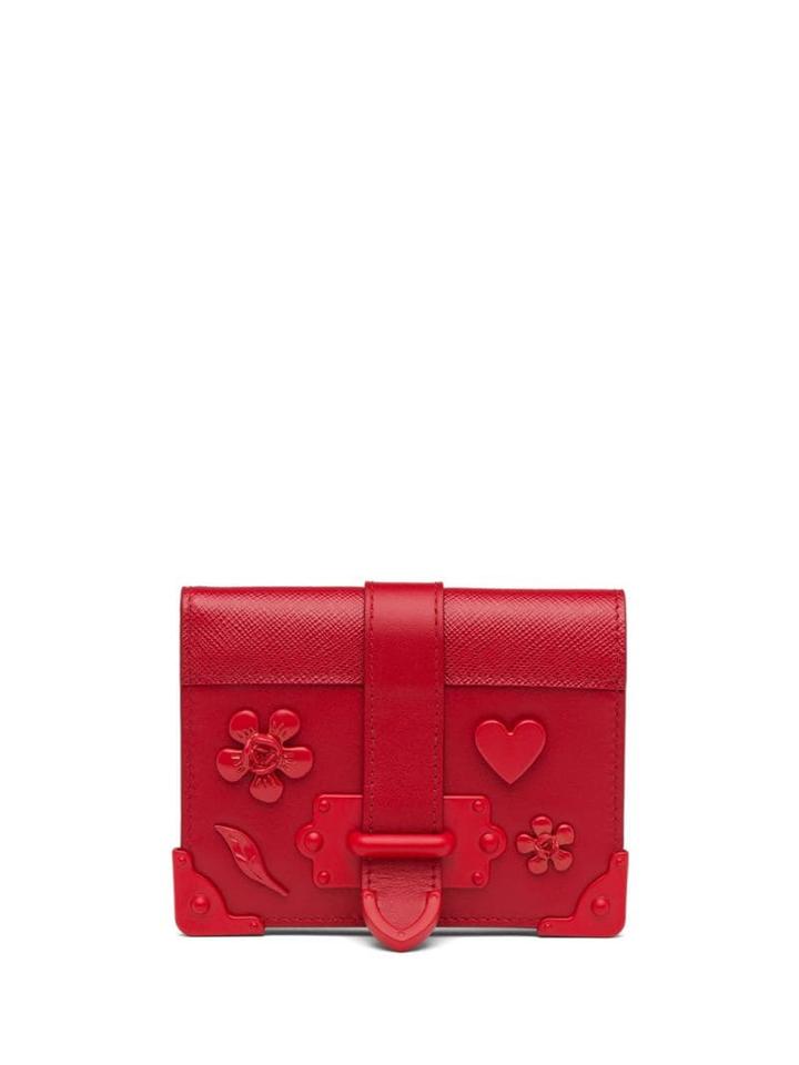 Prada Appliqués Purse - Red