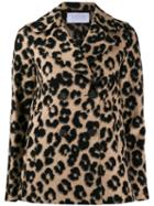 Harris Wharf London Leopard Bouclé Jacket - Neutrals