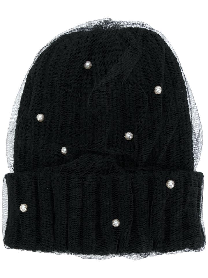 Ca4la Double Layer Beanie - Black