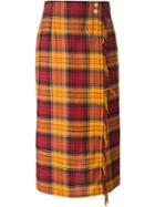 Louis Feraud Vintage Checked Blanket Culottes