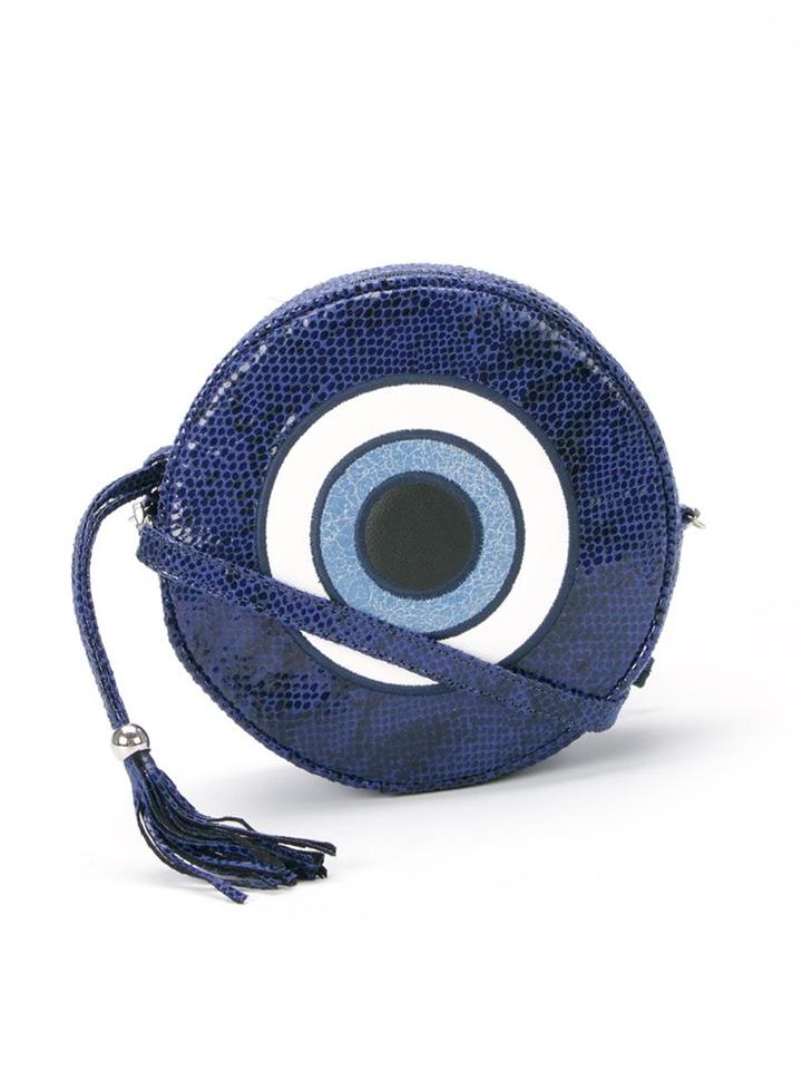 Skinbiquini 'olho Grego' Round Bag, Women's, Blue