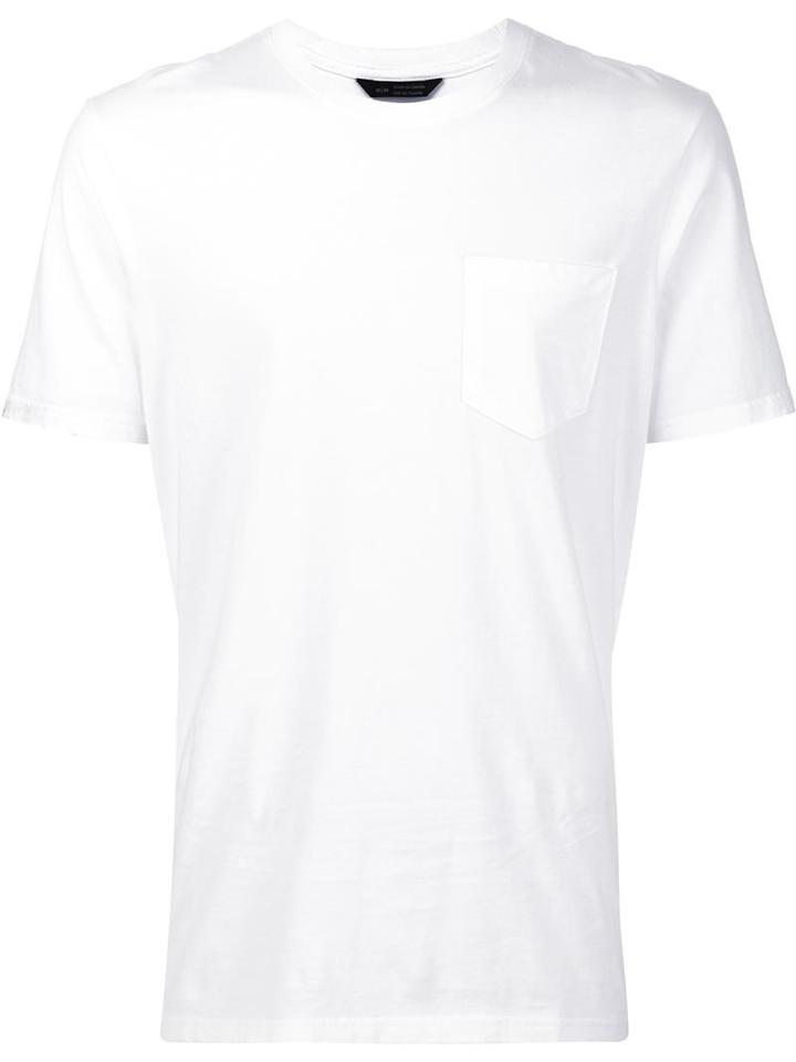 Wings+horns Pocket T-shirt, Men's, Size: Small, White, Cotton