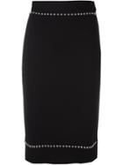 Givenchy Studded Pencil Skirt, Women's, Size: Small, Black, Polyamide/spandex/elastane/wool