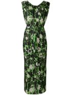 Christian Wijnants - Sleeveless Floral Dress - Women - Polyester - 42, Black, Polyester