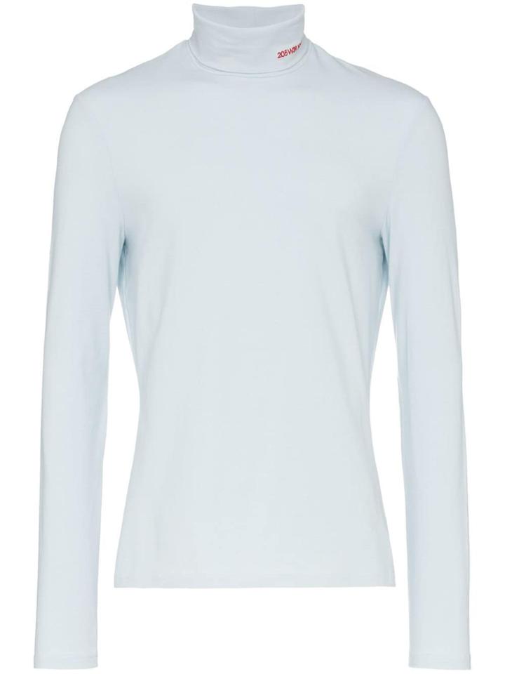 Calvin Klein 205w39nyc Ck Rn Ls Tee Blu - Blue
