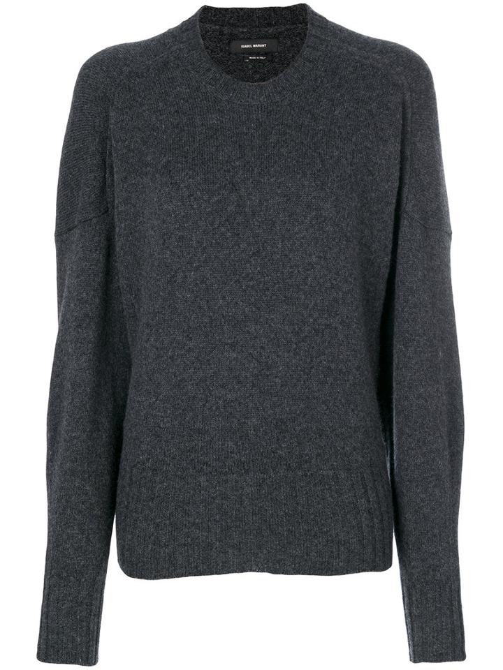 Isabel Marant - Juliet Cuff Sweater - Women - Polyamide/camel Hair/wool - 36, Grey, Polyamide/camel Hair/wool