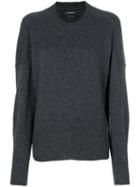 Isabel Marant - Juliet Cuff Sweater - Women - Polyamide/camel Hair/wool - 36, Grey, Polyamide/camel Hair/wool