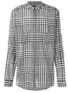 Balmain Prince Of Wales Checked Shirt - Black