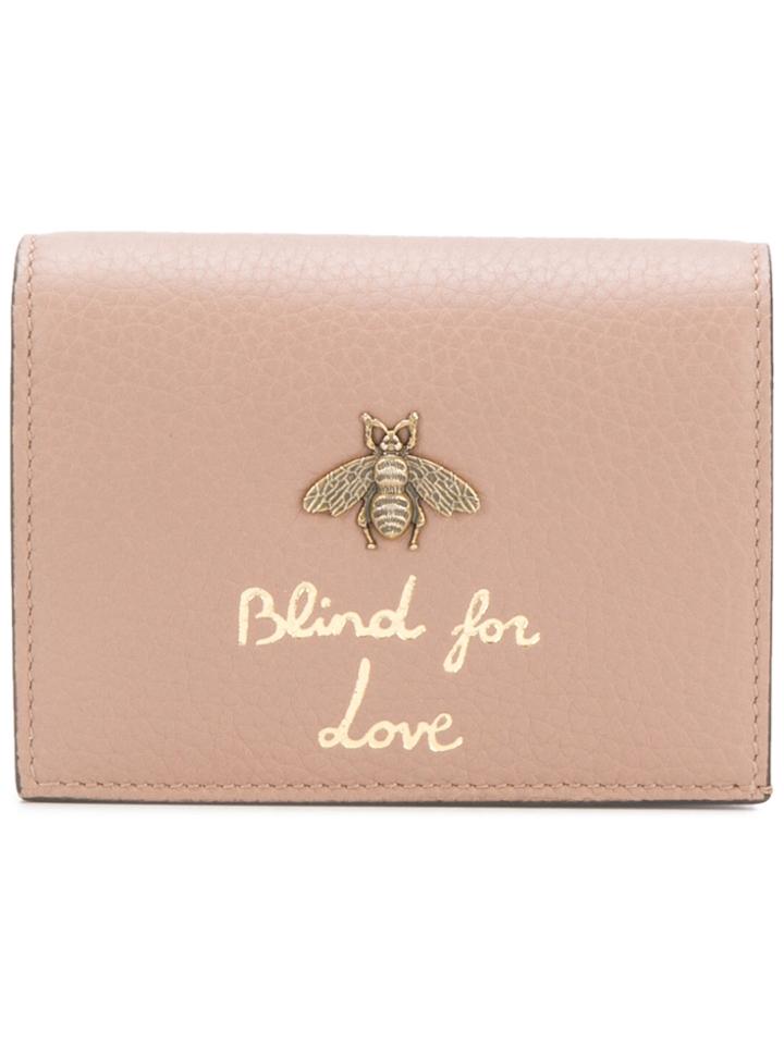 Gucci Animalier Card Case - Nude & Neutrals