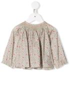 Bonpoint Floral Smock Blouse - Green