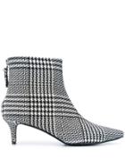 Kendall+kylie Glen Plaid Ankle Boots - White
