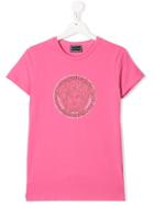 Young Versace Teen Medusa Logo T-shirt - Pink