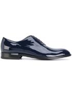 Versace Wholecut Lace Up Shoes - Blue