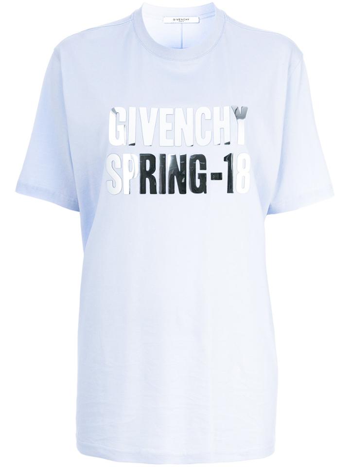 Givenchy Foiled Spring-18 T-shirt - Blue