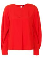 Pierantoniogaspari Puff Sleeve Top - Red