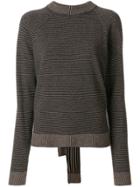 Isa Arfen Striped Sweater - Brown