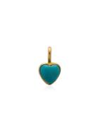 Jessie Western Turquoise Heart Pendant - Blue