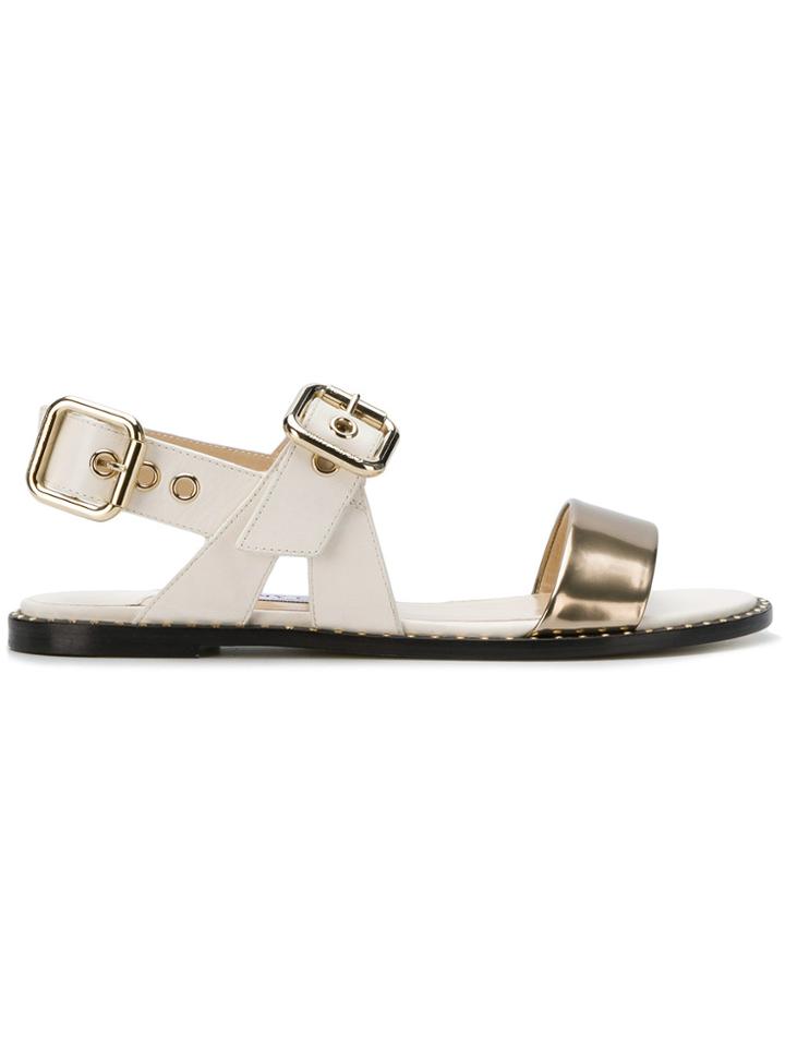 Jimmy Choo Astrid Flat Sandals - White