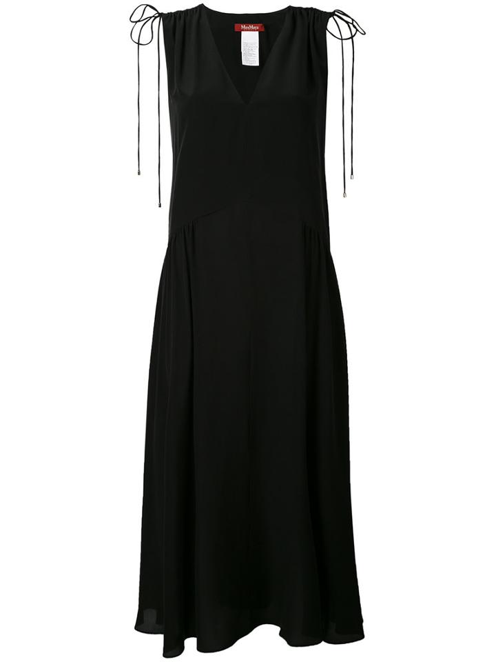 Max Mara Studio - Artello Dress - Women - Silk/polyamide/acetate - 40, Black, Silk/polyamide/acetate