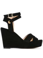 Tila March Cancun Wedge Sandals - Black