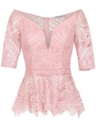 Martha Medeiros Tai Lace Top - Pink