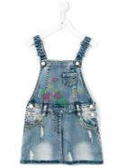 Miss Blumarine - Denim Overalls - Kids - Cotton/polyester/spandex/elastane - 2 Yrs, Blue