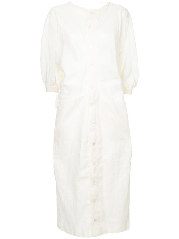 Yohji Yamamoto Vintage Tie Up Dress - Nude & Neutrals