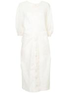 Yohji Yamamoto Vintage Tie Up Dress - Nude & Neutrals