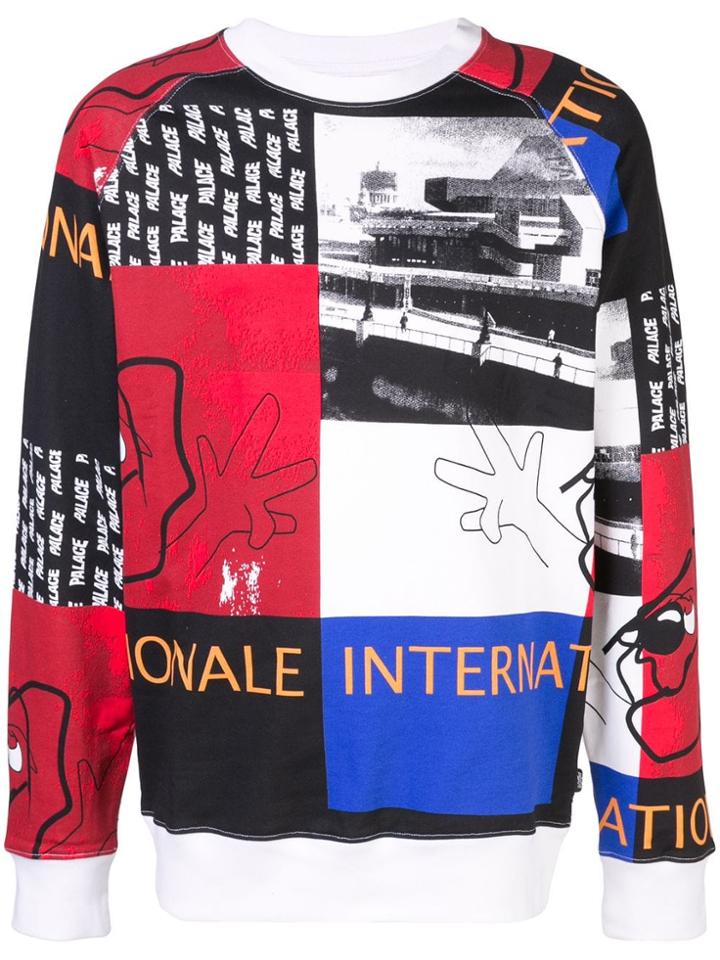 Palace Internationale Collage Sweatshirt - Multicolour